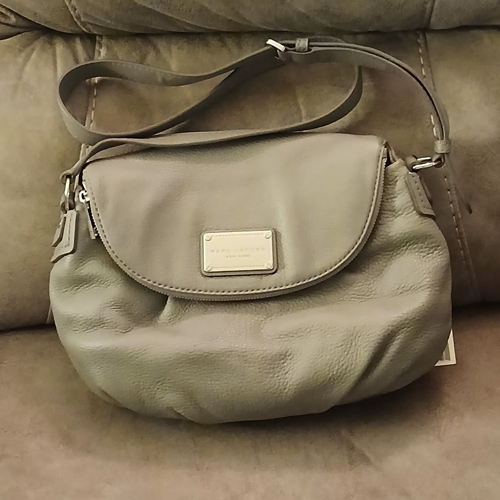 Marc Jacobs Gray Leather Shoulder Bag